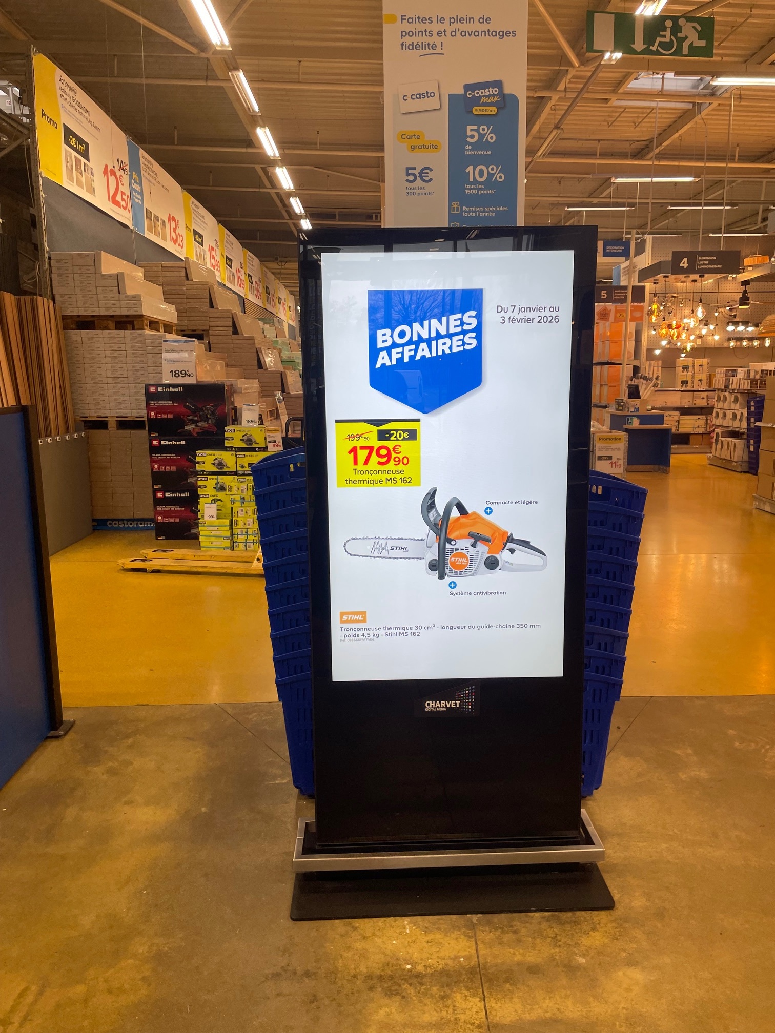 Écran LCD et Totem intérieur